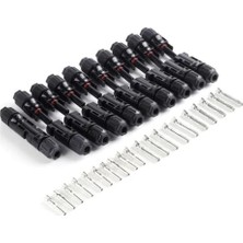 Kamusolar Mc4 Güneş Paneli Solar Dişi-Erkek Bağlantı Konnektörü 10 Lu Set