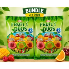 Tayaş Fruity Duos Meyve Dolgulu Sert Şeker 700 G x 2 Adet