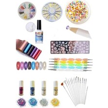 MarkEntegra Nail Art Seti 9 Parça Tırnak Süsleme Seti 554941321487