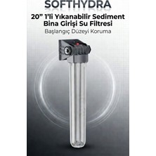 Softhydra 20 Inç  Su Filtresi Bina Girişi Ana Hat Kireç Önleyici Su Arıtma Sistemi