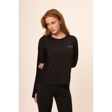 Zoor Kadın Uzun Kol Compression Fitness Gym Spor Body Tshirt