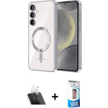 Pileli Store Pilelistore™ Galaxy S23 Plus Kılıf Nova Işık Özel Seri - Siyah 5d Eko Cam Ekran Koruyucu + Kamera Lens Koruma Cam - Sf