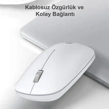 Lenovo Lecoo WS214 Sessiz Ergonomik Kablosuz Mouse – 2.4ghz Optik, USB Alıcılı, Hassas Dpı, Ofis & Laptop Uyumlu, Türkiye Garantili