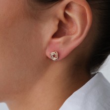 Cherry By Özkonak Spiral Altın Küpe