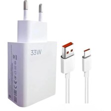 Cepaks 33W Turbo Hızlı Şarj Cihazı Seti - 6A Type-C Kablo Dahil - Xiaomi ve Tüm Android Cihazlar ile Uyumlu