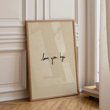 Ninastore Hoşça Kal Yazısı: Giriş Duvar Sanatı - Nötr Ev Dekorasyonu (Baskı)