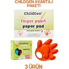 Childgen Yıkanabilir Parmak Boyası-Resim Defteri-Sulu Boya Paleti Okul Öncesi Boyama Seti