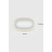 12'li Valencia Oval Kayık Tabak 19CM Dijital Sierra Rinart