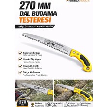 Freed Tools Dal Budama Testeresi 270 mm Bahçe Testeresi Ağaç Kesme El Testeresi Keskin Dişli