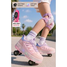 Muggo SKY Çocuk Işıklı Patenli Tekerlekli Sneaker Spor Ayakkabı