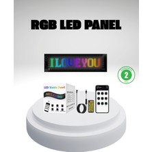 Nevamel Rgb LED Panel – Mobil Uyumlu Yazı ve Gıf Destekli USB Bağlantılı Dekoratif Ekran