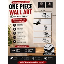 Figür Bende One Piece Anime Duvar Dekoru – 3D Baskı Pla Wall Art (20 x 5.8 Cm)