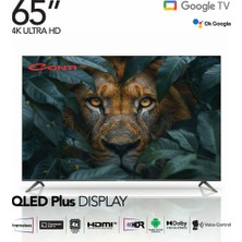 Conti CT65OG300U 65 inç QLED Plus 4K UHD Smart TV Google TV ile Çerçevesiz Tasarım
