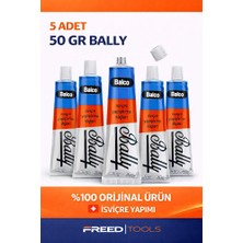 Freed Tools Çok Amaçlı Tüp Yapıştırıcı Deri Kösele Lastik Kumaş Kağıt Tahta Cam 50 Gr-5 Adet