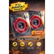 Bezos Vhb Akrilik Silikon Bant 18MM x 2 Metre Şeffaf Çift Taraflı Güçlü Yapıştırıcı Bant 2 Adet