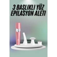Ucuz Tekno Yüz, Kaş ve Tüm Vücut Epilasyon Aleti3 Başlıklı Epilatör Tüm Cilt Tiplerine Uygun