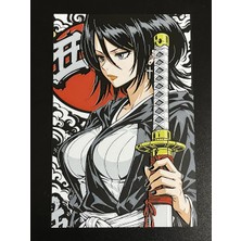 Figür Bende Bleach Rukia Kuchiki Hueforge Poster – 3D Baskı Pla Dekor (23.4 x 15.6 Cm)
