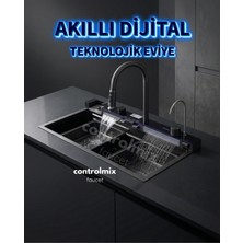 7 Fonksiyonlu Akıllı Teknolojik Eviye Seti 304 Paslanmaz Yeni Model Fonksiyonel Mutfak Evyesi
