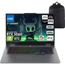 Lenovo Loq 17IRX10 I7-13650HX 16-Gbddr5 4 Tbssd RTX5060 (8GB-GDDR7-115W) 17.3" IPS 165Hz Windows 11 Pro + Hmf Sırt Çantası 83JH00CNTRHMF26