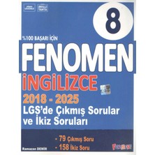 Fenomen Yayıncılık Fenomen Yayınları 8. Sınıf Lgs Ingilizce Çıkmış Sorular ve Ikiz Soruları (2018-2025)