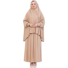 Modish Group Iki Parça Namaz Elbisesi – Uzun Pamuklu Tesettür Giyim Abaya & Başörtüsü Set