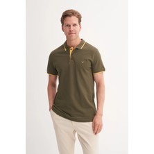 Cazador Polo Yaka Slim Fit Pike Düz Pamuklu Tişört