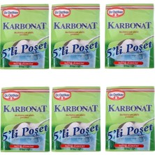 Dr. Oetker Karbonat 5'li 25 gr x 6 Adet