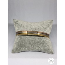 Carette De Terre Rose-Silver-Gold Renkli Çelik Ajda Bilezik Seti