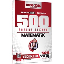 Yediiklim Yayınları 2026 Kpss Son Viraj Serisi Matematik Tamamı Video Çözümlü 500 Soruda Genel Tekrar Kampı