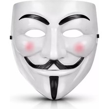 Markaon V Mask Premium Vendetta Beyaz Maske (Guy Fawkes Stil)