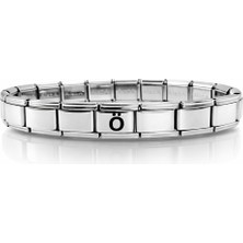 Youday Accessories Kişiye Özel Ö Harfli Çelik Bileklik – Italyan Charm Bilezik, Ayarlanabilir Model
