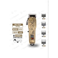 Jasper JPR-7900 Tatsu Şarj Göstergeli 6 Kademeli 8000 Rpm 1800 Mah Saç Sakal Tıraş Makinesi Erkek Bakım
