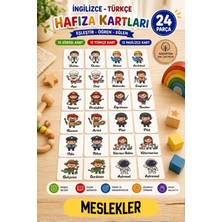 Kalides Ahşap Hafıza Kartı Seti -  - Eşleştirme Oyunu – Okul Öncesi Zeka & Dikkat Geliştirici Oyun Kartları – Oyuncak