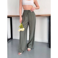 Vess Moda Beli Lastikli Geniş Paçalı Palazzo Pantolon