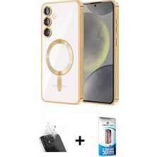 Pileli Store Pilelistore™ Galaxy S23 Plus Kılıf Nova Işık Özel Seri - Siyah 5d Eko Cam Ekran Koruyucu + Kamera Lens Koruma Cam - Sf