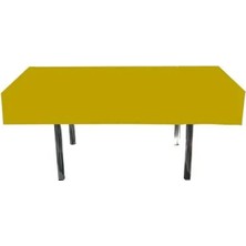 Calperia Düz Altın Renkli Doğum Günü Masa Örtüsü, 137 x 183 cm