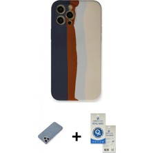 İlk El Grup Pilelistore™ iPhone 12 Pro Max Kılıf Yadigar Çizgi - Şeffaf Royal Nano Ekran Koruyucu + Metal Kamera Lens Koruma Cam - Gs