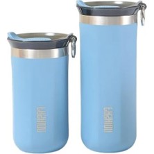 Calperia 500 ml Mavi Renkli Çelik Içli Termos, Pratik Kullanım