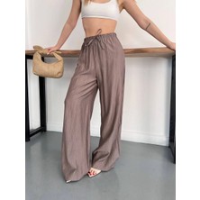 Vess Moda Beli Lastikli Geniş Paçalı Palazzo Pantolon