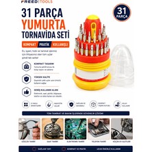 Freed Tools Tornavida Seti 31 Parça Yumurta Tornavida Seti Telefon Tamir Saat Tornavida Uç Seti