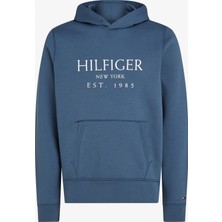 Tommy Hilfiger Erkek Mavi Sweatshirt