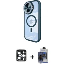 Pileli Store Pilelistore™ iPhone 15 Pro Max Kılıf Kıvılcım Modern Koleksiyonu - Siyah Vanessa Magic Cam + Pvd Metal Kamera Lens - Lt