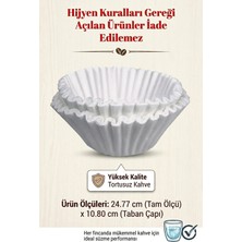 Bunn Endüstriyel Kahve Filtresi 1000 Adet - Yüksek Kaliteli Kalın Kağıt - 25X11 cm