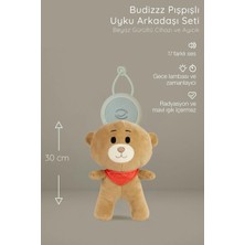 Budizzz Beyaz Gürültü Cihazı | Pışpışlı & Ninnili Ayıcık Uyku Arkadaşı