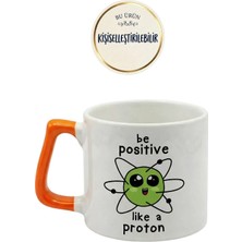 Desene Bak Sevimli Çiçek Proton Baskılı Seramik Hediye Kupa Bardak Kişiye Özel Kişiselleştirilebilir
