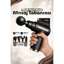 Ensiga 4 Başlıklı Yeni Nesil Şarjlı Masaj Cihazı Sporcu Masaj Aleti