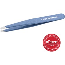 Tweezerman Slant Tweezer Granite Sky - Işıltılı Mavi Cımbız