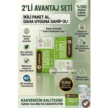 Cafetto 2'li Avantaj Seti - Tevo Mini Espresso Makinesi Temizleme Tableti 8'li - Tüm Kahve Makineleri Uyumlu - Yağ Çözücü
