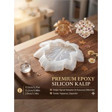 Stonechem Yaprak Silikon Kalıp Epoksi Reçine Için 13.5X15.2 cm – Dekoratif Döküm Kalıbı