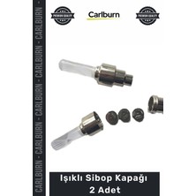 Carlburn #sibop Sensörlü Ledli Fosforlu Pembe Mavi Otomobil Bisiklet Motosiklet Işıklı Sibop Kapağı 2 Adet